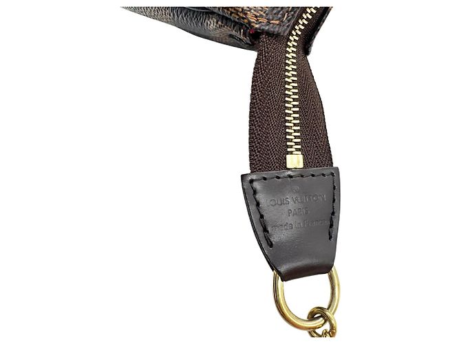 Borsa a Spalla Eva Damier Ebene Louis Vuitton Marrone - vista 10