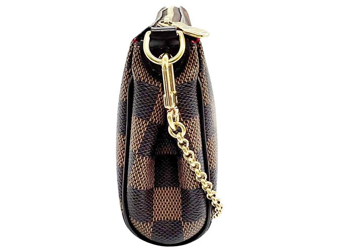 Borsa a Spalla Eva Damier Ebene Louis Vuitton Marrone - vista 4