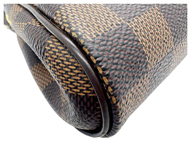 Borsa a Spalla Eva Damier Ebene Louis Vuitton Marrone - vista 6