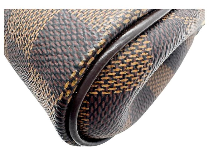 Borsa a Spalla Eva Damier Ebene Louis Vuitton Marrone - vista 7