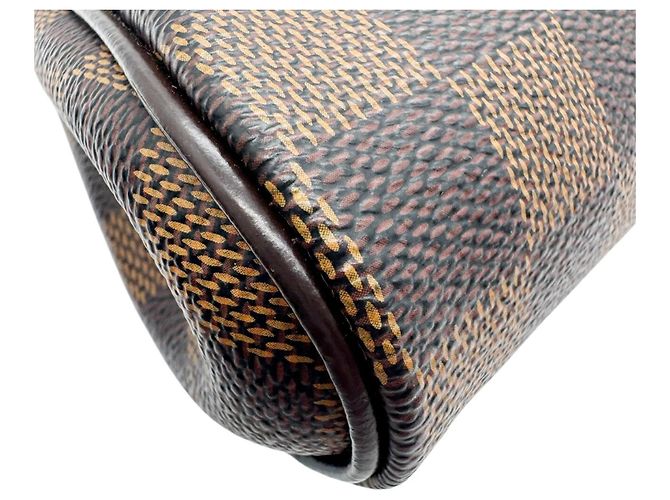 Borsa a Spalla Eva Damier Ebene Louis Vuitton Marrone - vista 8