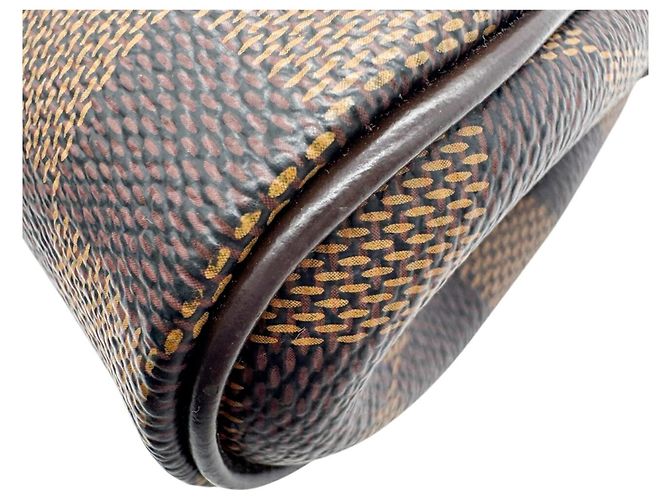 Borsa a Spalla Eva Damier Ebene Louis Vuitton Marrone - vista 9