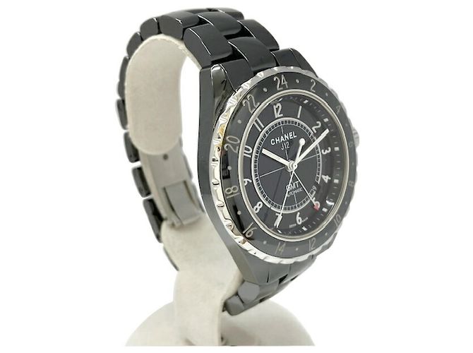 Chanel J12 GMT H2012 Black Ceramic Automatic Watch for Men - view 2