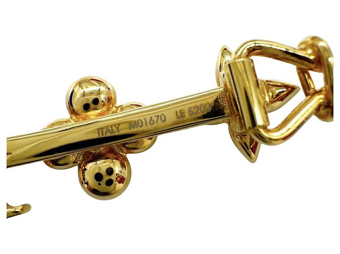 Fermaglio per capelli Baby Louis di Louis Vuitton D'oro - vista 9