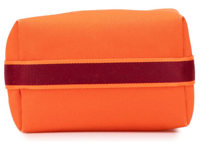 Hermès Orange Large Toile Bride A Brac Case Arancione - vista 3