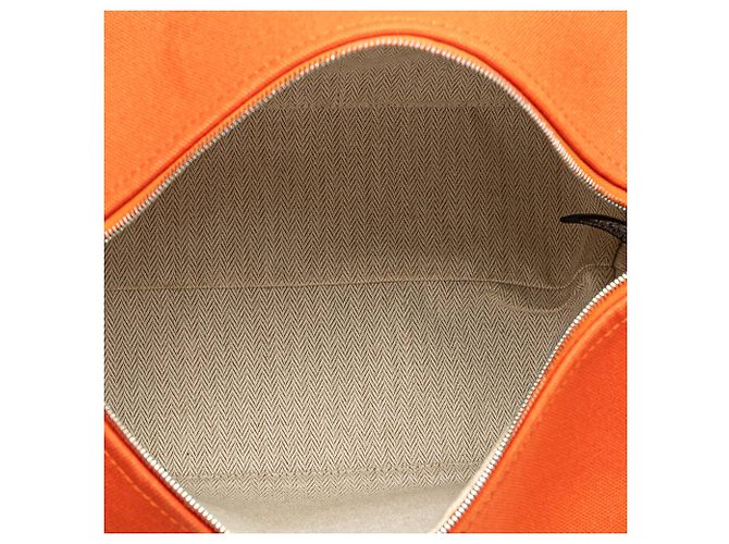 Hermès Orange Large Toile Bride A Brac Case Arancione - vista 4