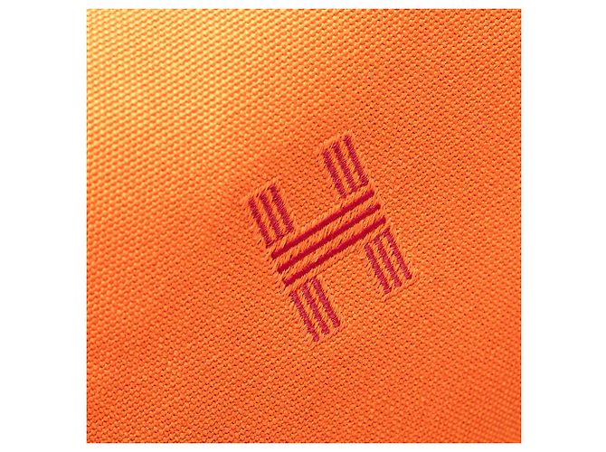 Hermès Orange Large Toile Bride A Brac Case Arancione - vista 5