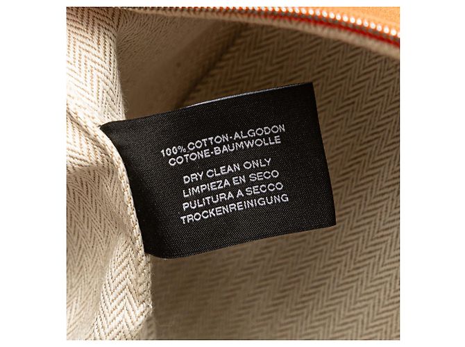 Hermès Orange Large Toile Bride A Brac Case Arancione - vista 6