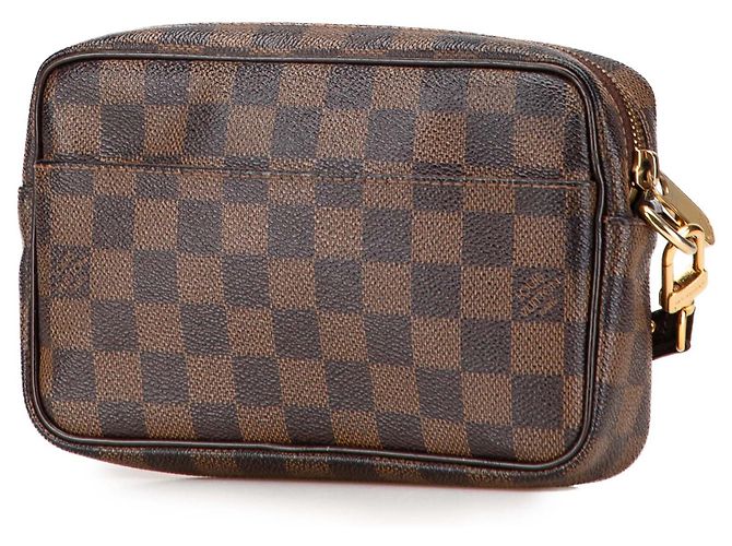 Pochette Billets Macao Damier Ebene Marrone Louis Vuitton - vista 2