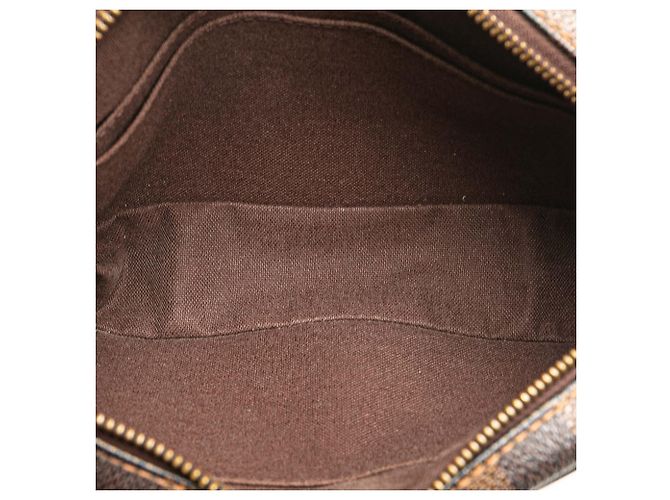 Pochette Billets Macao Damier Ebene Marrone Louis Vuitton - vista 4