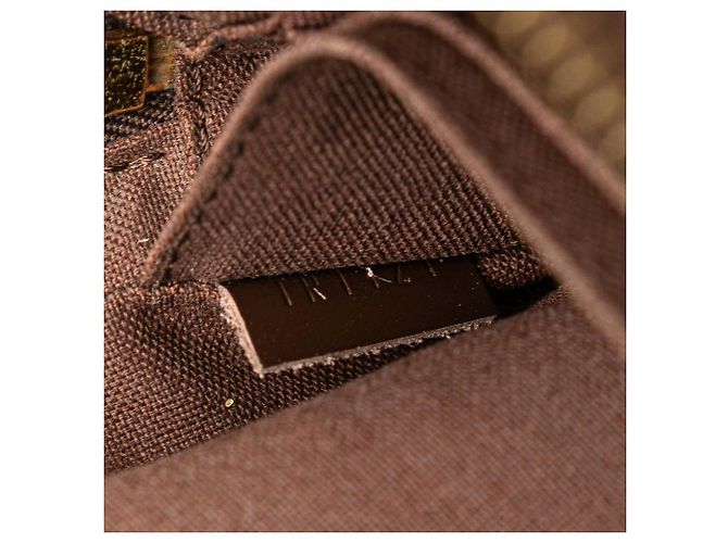 Pochette Billets Macao Damier Ebene Marrone Louis Vuitton - vista 6