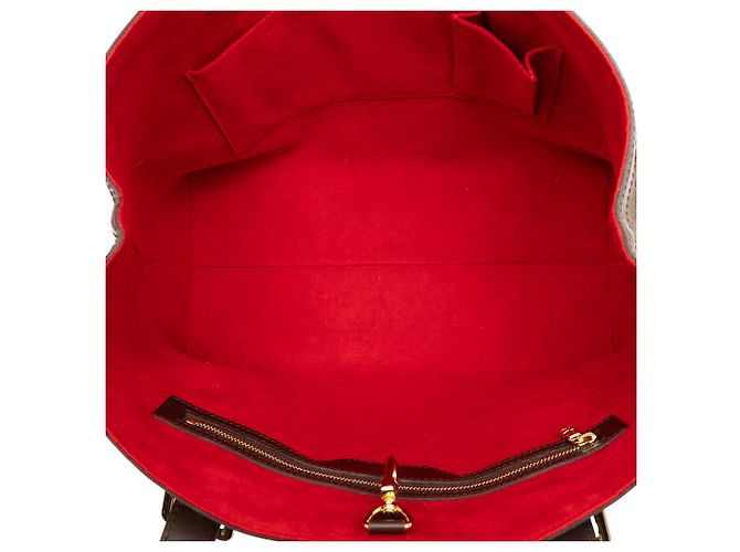 Louis Vuitton Borsa Hampstead MM Damier Ebene Marrone - vista 4