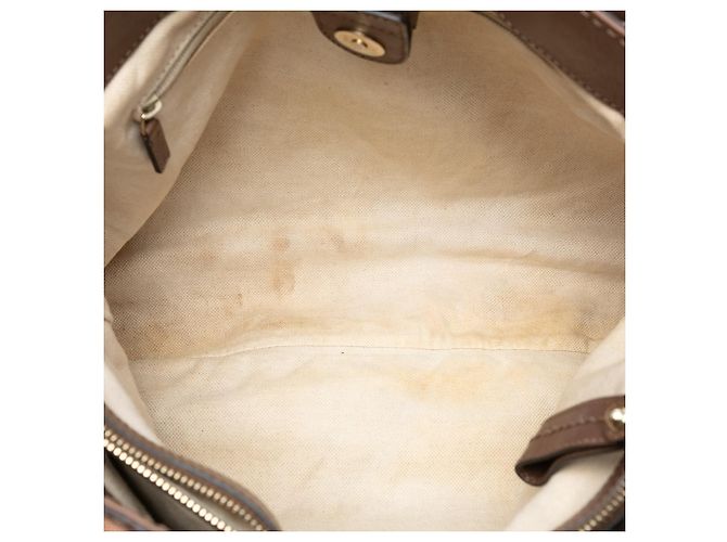 Gucci Sukey Tote aus braunem GG-Canvas - Ansicht 4