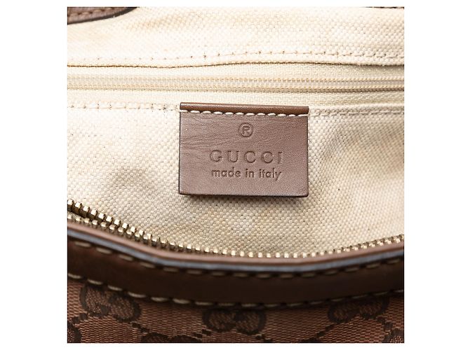 Gucci Sukey Tote aus braunem GG-Canvas - Ansicht 5
