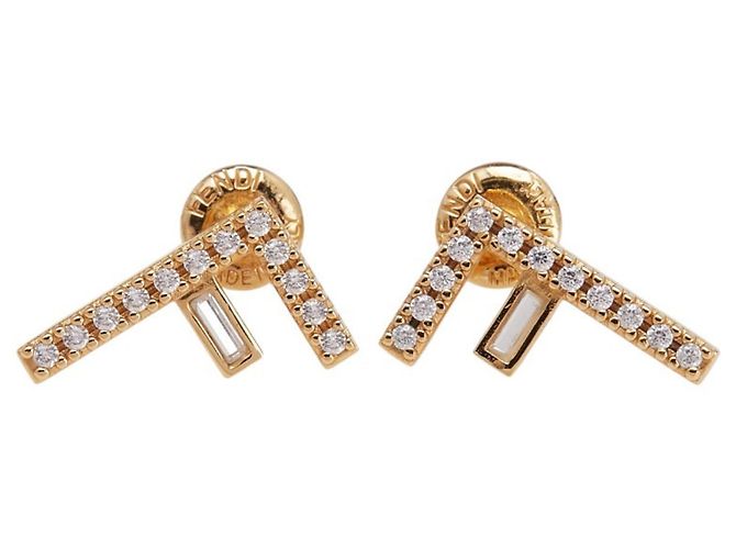 Fendi F Strass-Ohrstecker - Ansicht 2