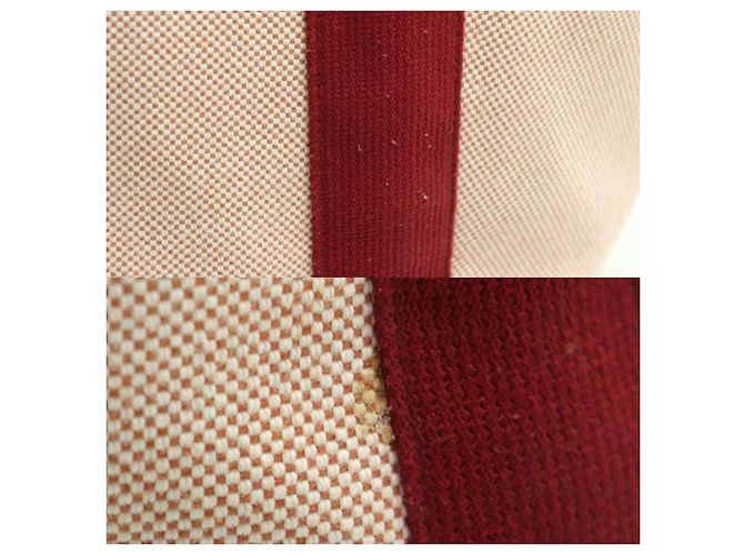 Hermès Borsa tote Cabriole per Madre Hermes Rosso - vista 7