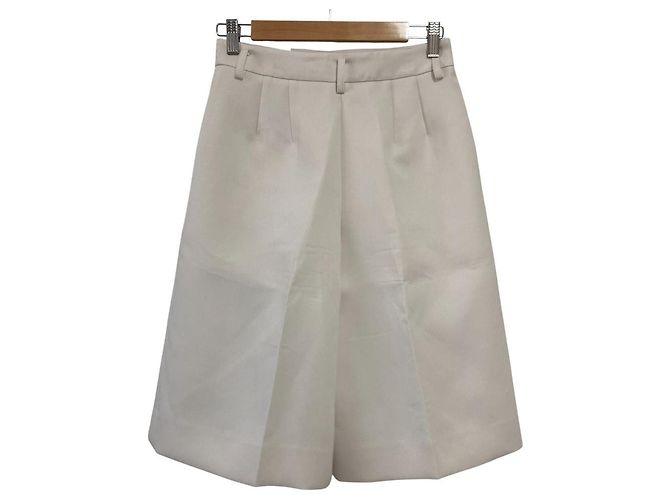 Autre Marque Shorts incrociati matelassé J. Dot Bianco Bianco sporco - vista 2