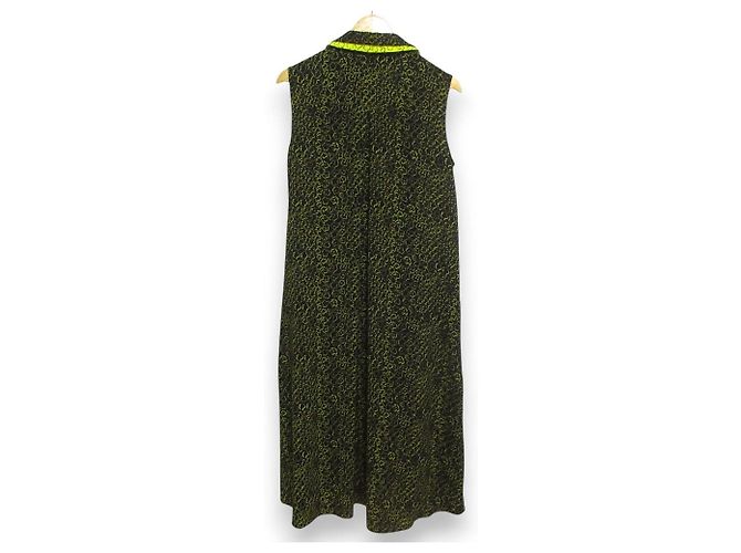 Autre Marque Hiroko Koshino Kleid Schwarz Gelb - Ansicht 2