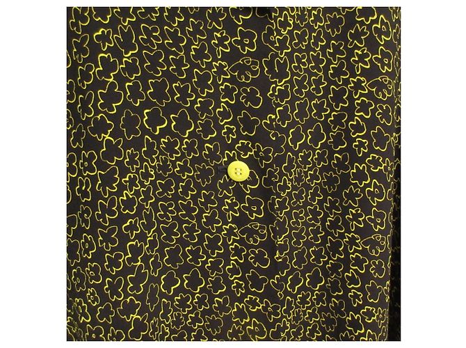 Autre Marque Hiroko Koshino Kleid Schwarz Gelb - Ansicht 5