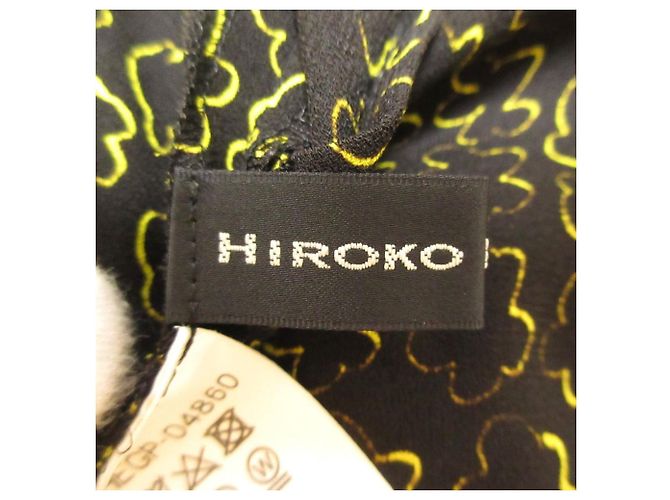 Autre Marque Hiroko Koshino Kleid Schwarz Gelb - Ansicht 7