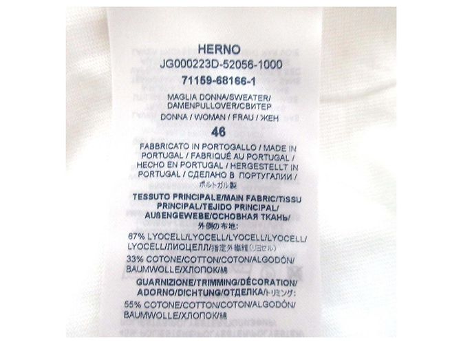 Autre Marque Herno Strickschnitt und Genäht Weiß - Ansicht 5