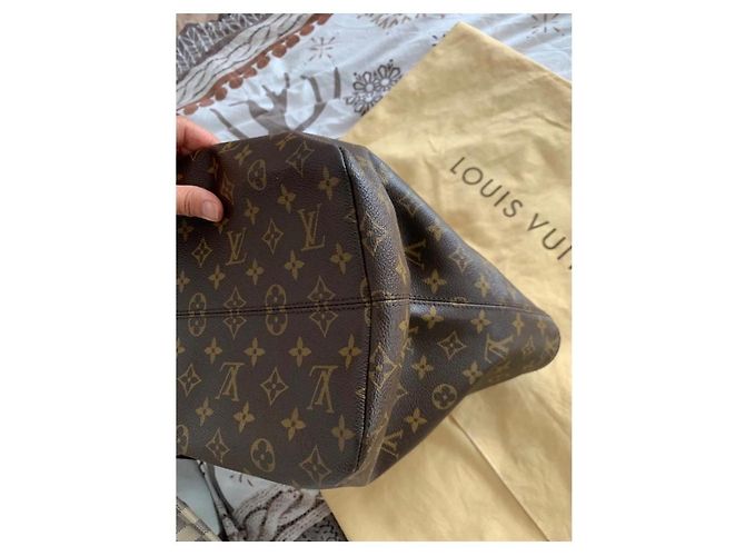 Borsa a mano Louis Vuitton Raspail MM Marrone in Tela - vista 14