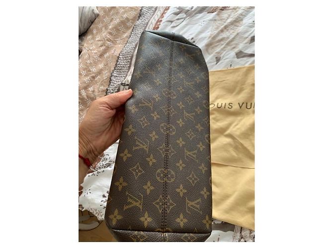 Borsa a mano Louis Vuitton Raspail MM Marrone in Tela - vista 5