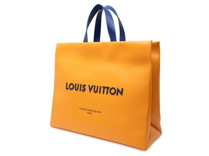 Louis Vuitton Saffran Leder Tote Bag Golden Orange - Ansicht 2