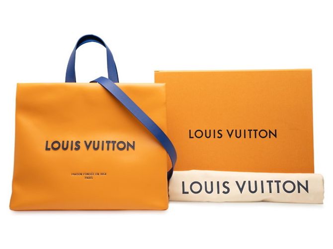 Louis Vuitton Saffran Leder Tote Bag Golden Orange - Ansicht 6