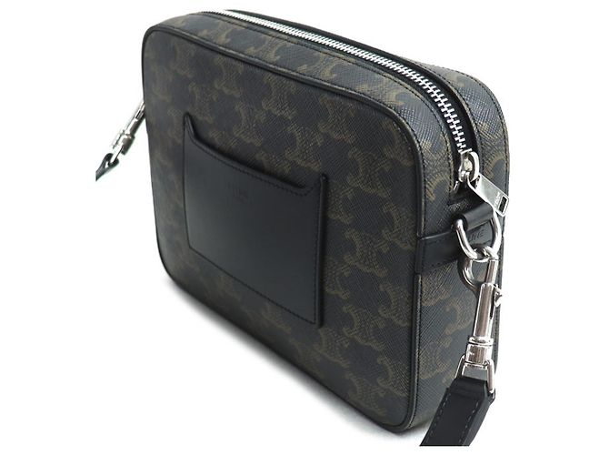 Céline CELINE Triomphe Canvas Small Shoulder Bag Black - view 2
