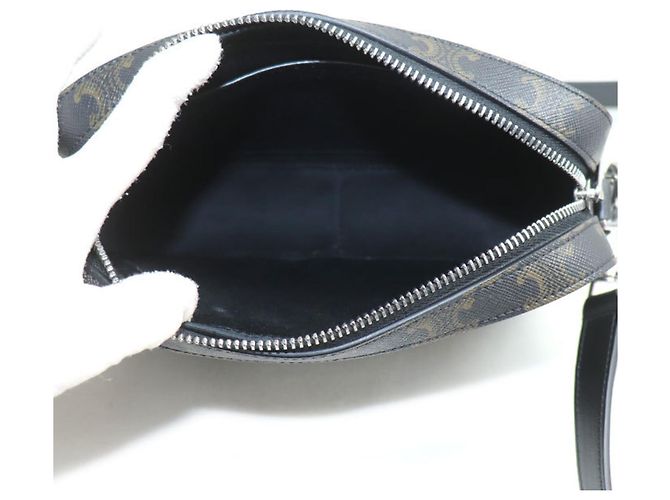 Céline CELINE Triomphe Canvas Small Shoulder Bag Black - view 3