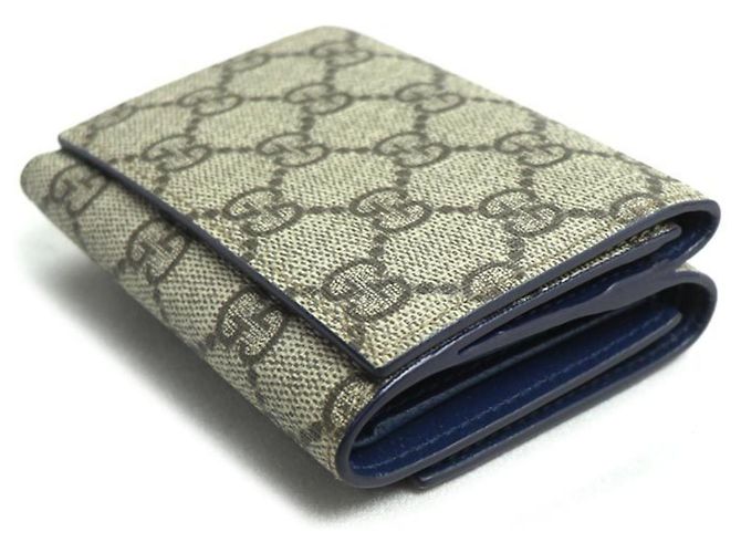 Cartera Gucci GG Tri-Fold Azul Beige - vista 2