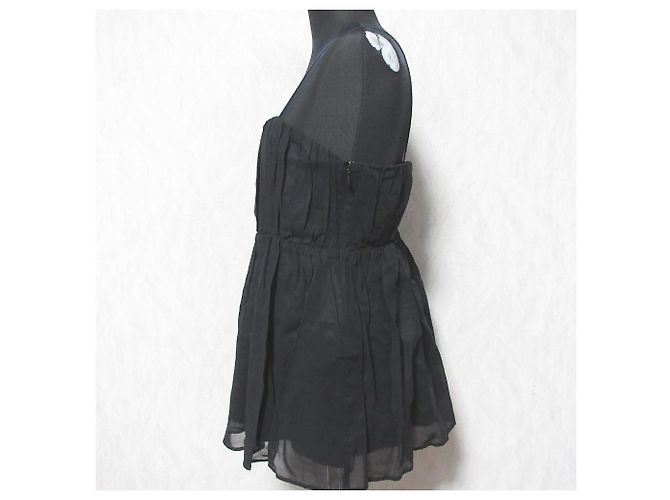 Autre Marque Top in cotone MICA&DEAL Nero - vista 3