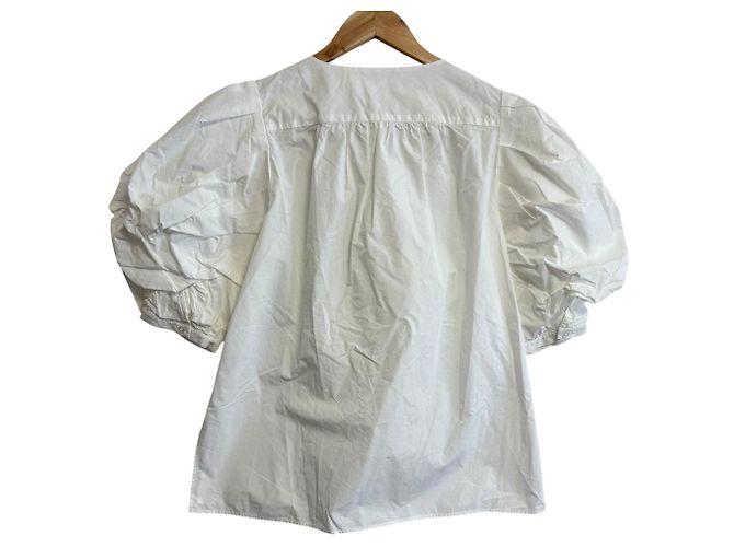 Autre Marque Camisa de Manga Abullonada STINA Blanco - vista 2