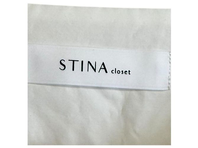 Autre Marque Camisa de Manga Abullonada STINA Blanco - vista 5