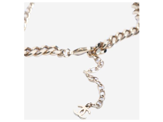 Le Boy Chanel Colar de corrente CC em ouro Dourado - vista 2