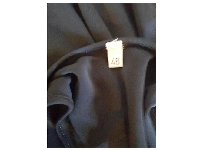Ärmelloses schwarzes Fuzzi-Kleid aus 100% Viskose - Ansicht 11