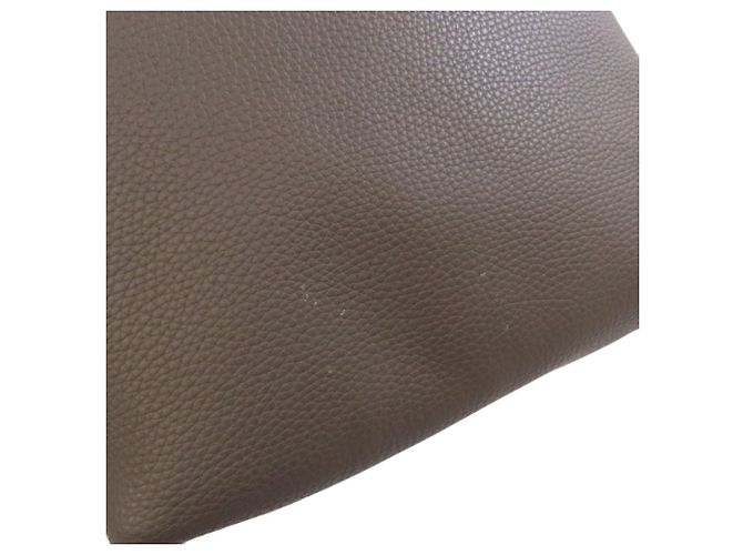 Borsa Tote Double Sens 28 Hermès Marrone Bianco - vista 14