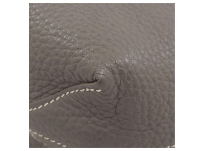 Borsa Tote Double Sens 28 Hermès Marrone Bianco - vista 20