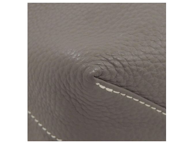 Borsa Tote Double Sens 28 Hermès Marrone Bianco - vista 21
