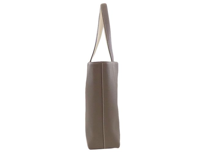 Borsa Tote Double Sens 28 Hermès Marrone Bianco - vista 3