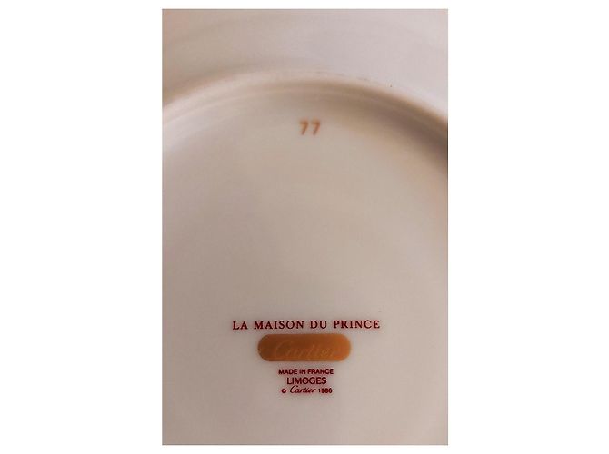 Cartier Limoges La Maison du Prince, Service à thé/café Blanc cassé - vue 6