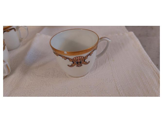 Cartier Limoges La Maison du Prince, Service à thé/café Blanc cassé - vue 8