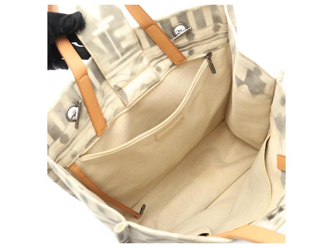 CHANEL Coco Mark Tote Tasche Braun Beige - Ansicht 3