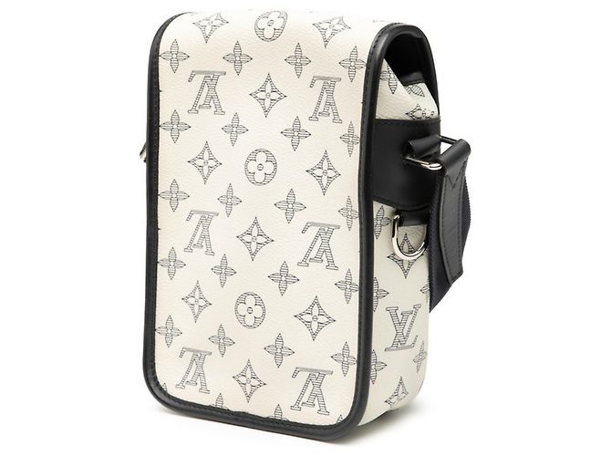 Bolsa Messenger BB Monogram Savannah Louis Vuitton Branco Azul marinho - vista 2