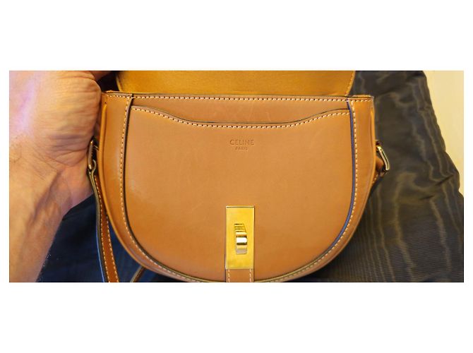 Borsa Céline Small 16 Camel in pelle di vitello Cammello - vista 13
