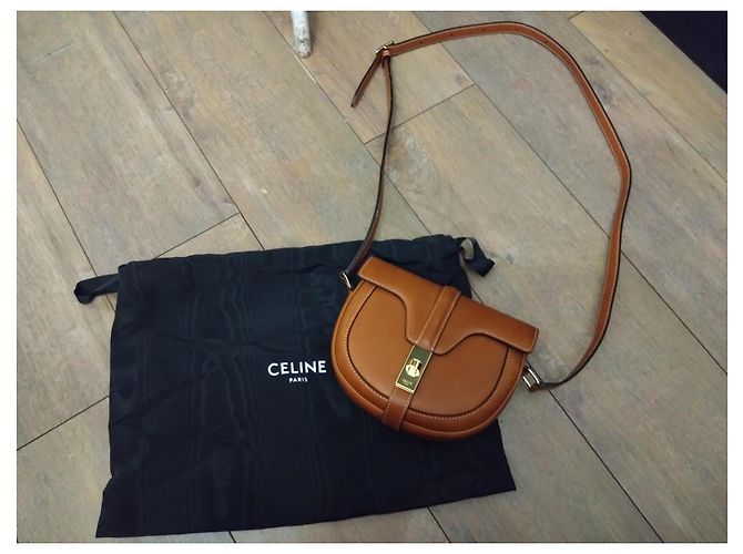Borsa Céline Small 16 Camel in pelle di vitello Cammello - vista 2