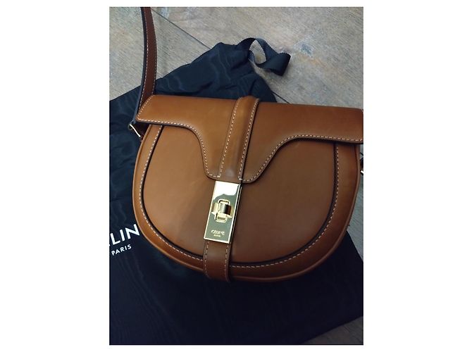 Borsa Céline Small 16 Camel in pelle di vitello Cammello - vista 3