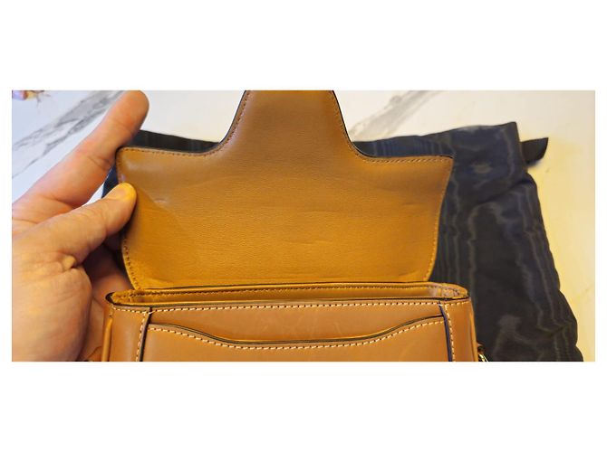 Borsa Céline Small 16 Camel in pelle di vitello Cammello - vista 8