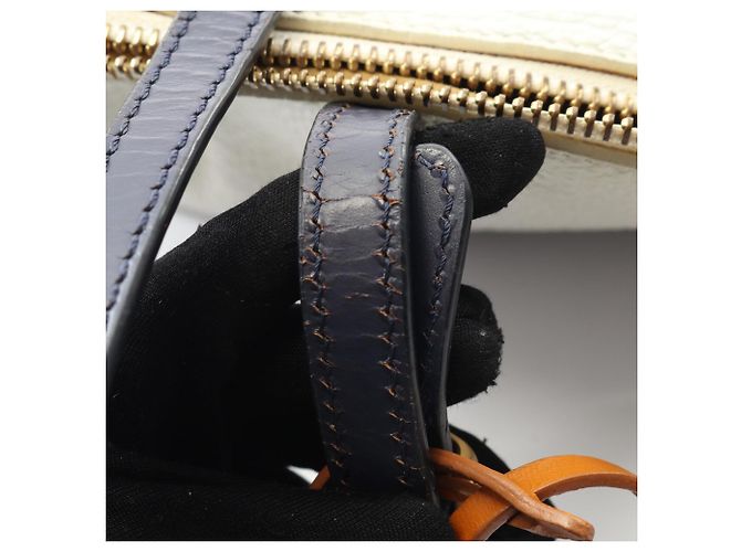 Borsa a Spalla Pecan Fendi Marrone Bianco Blu navy - vista 6